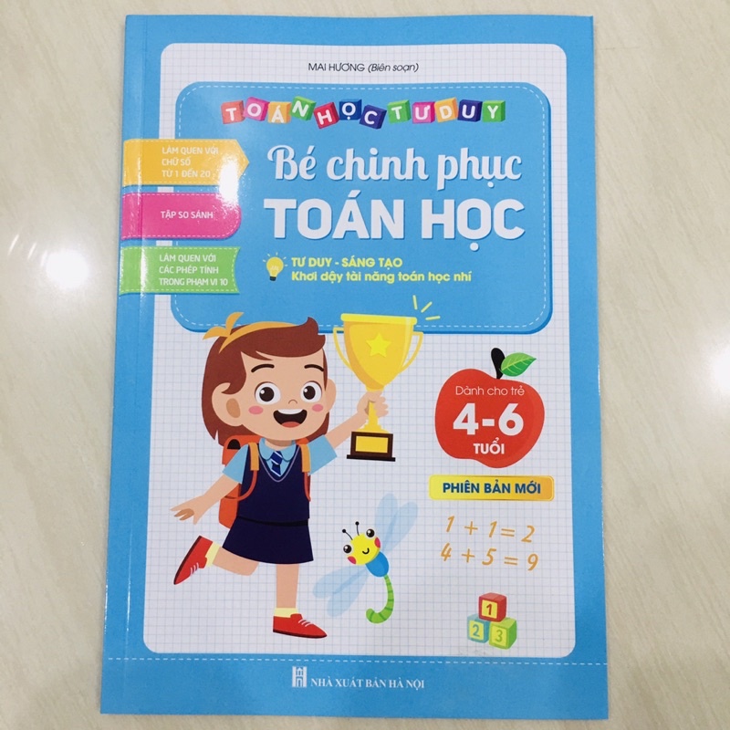 Combo Tập đánh vần tiếng Việt và Chinh phục toán học cho bé từ 4-6 tuổi