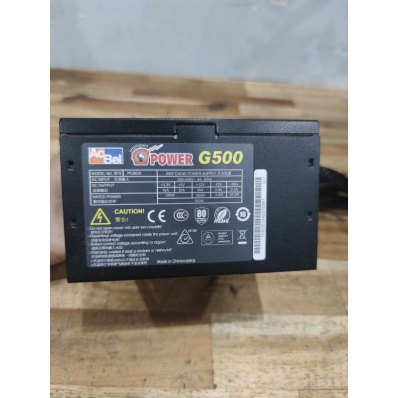 Acbel Ipower G500 500w 80plus white- còn BH 2 năm