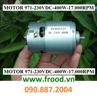 Động cơ dc-971 220v 400w trục hoa khế