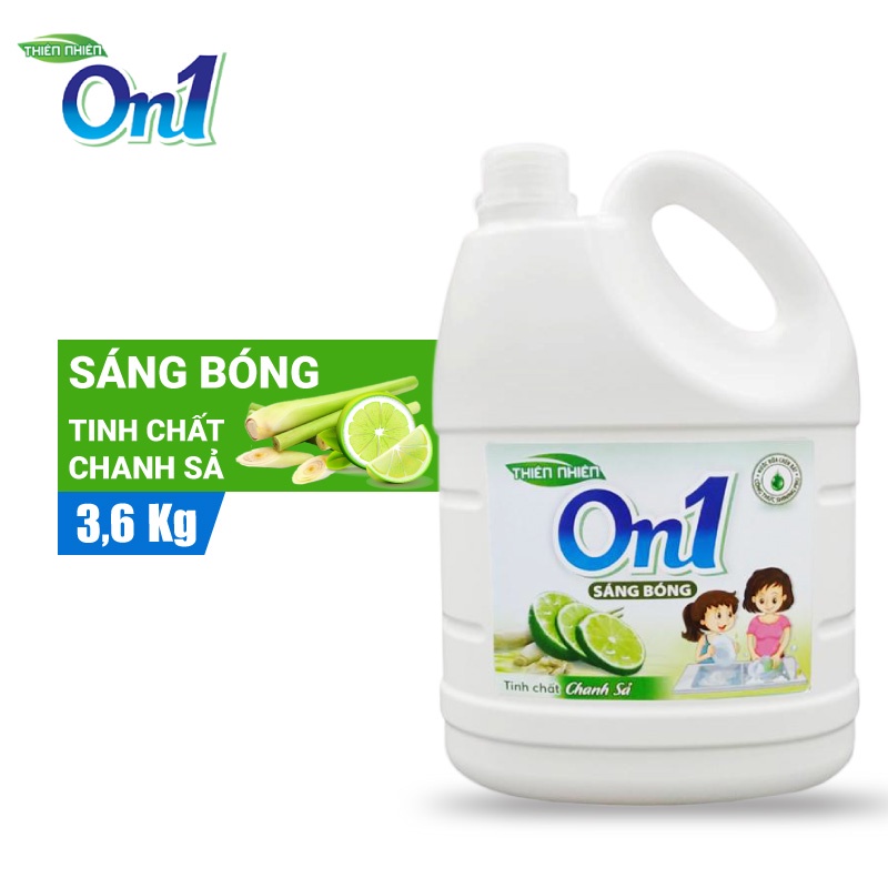 [Mã BMLTA50 giảm đến 50K đơn 99K] Nước rửa chén ON1 hương chanh sả 3.8kg C5ON1