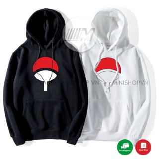 Áo Khoác NAruto Áo Khoác Hoodie Logo Uchiha