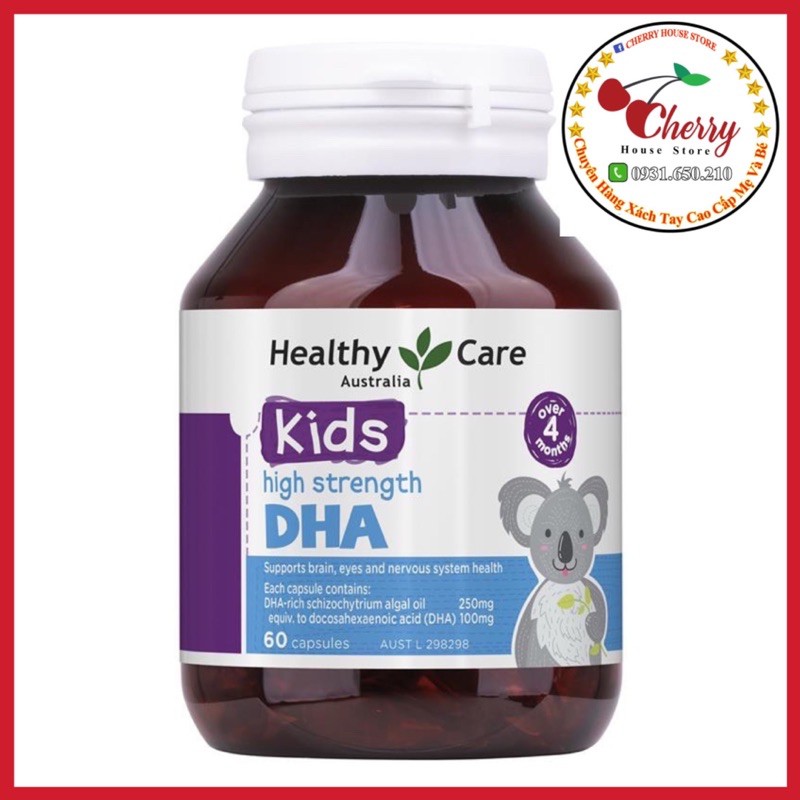 Viên uống DHA Healthy Care 60 viên (khử mùi tanh)