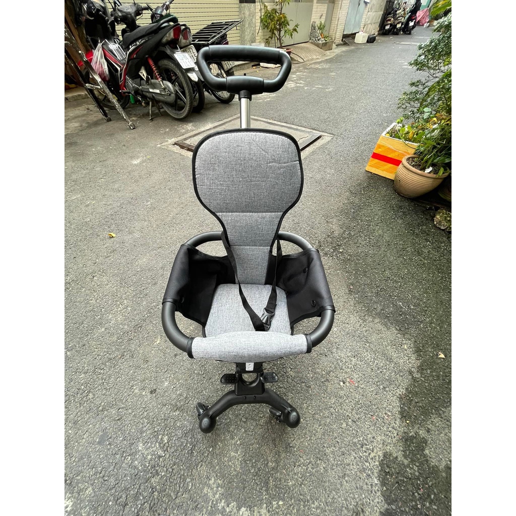 Xe đẩy cho bé, Xe đẩy gấp gọn em bé đi du lịch siêu gọn nhẹ HN13 - Xe bao gồm cả Đệm