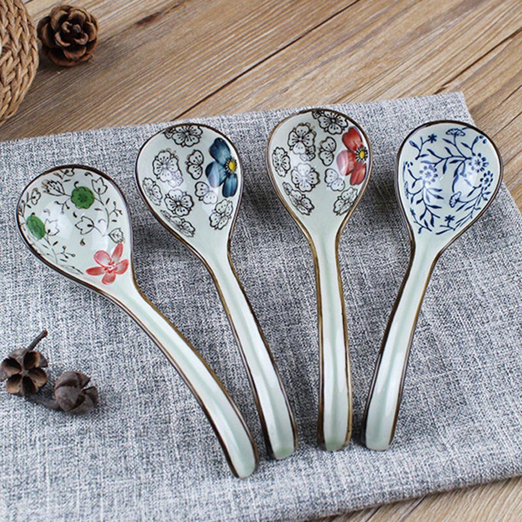 Muỗng Ăn Súp Bằng Gốm Sứ Dành Cho Người Lớn