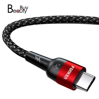 Fonken 5a usb type c cable supercharge 40w usb c wire charger type-c 0.3m for samsung huawei xiaomi fast charging cables