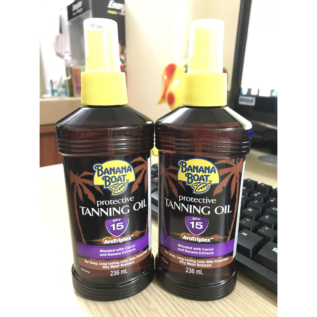 [DATE 02/2025] COMBO 2 DẦU PHƠI NẮNG BANANA BOAT TANNING OIL SPF15 236ML