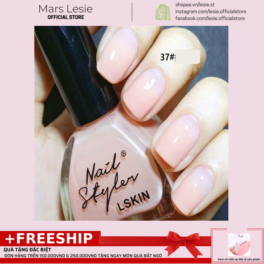 A37 Sơn Móng Tay Nail Styler A37 Màu Nude Sữa - Màu da thạch jelly sweet nude - LESIE STORE