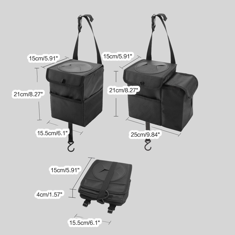 Thùng Đựng Rác Chống Thấm Nước Có Thể Gấp Gọn Tiện Dụng Cho Xe Hơi