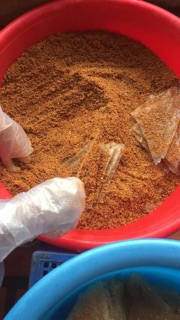 Bánh tráng sate bò siêu cay