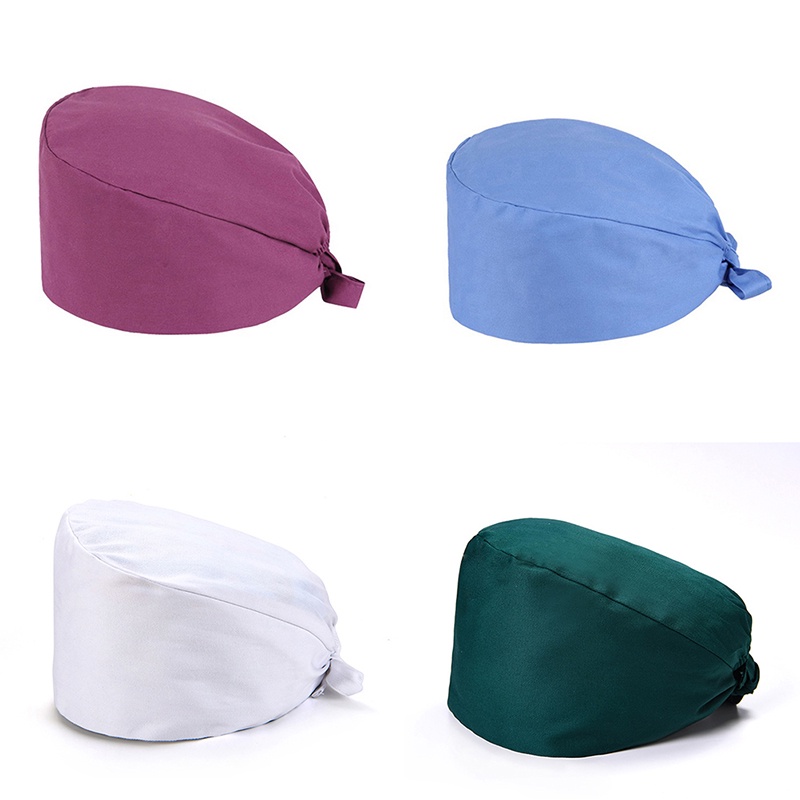 Mũ Phẫu Thuật Vải Cotton Tùy Chỉnh Tiện Dụng Cho Bác Sĩ / Y Tá