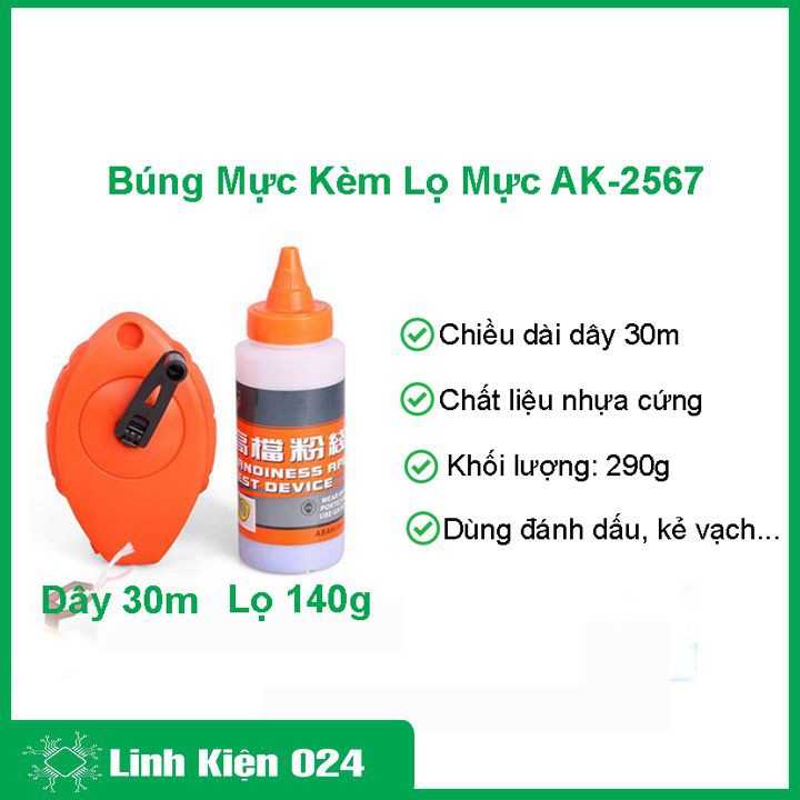 Búng Mực Asaki Kèm Lọ Mực AK-2567
