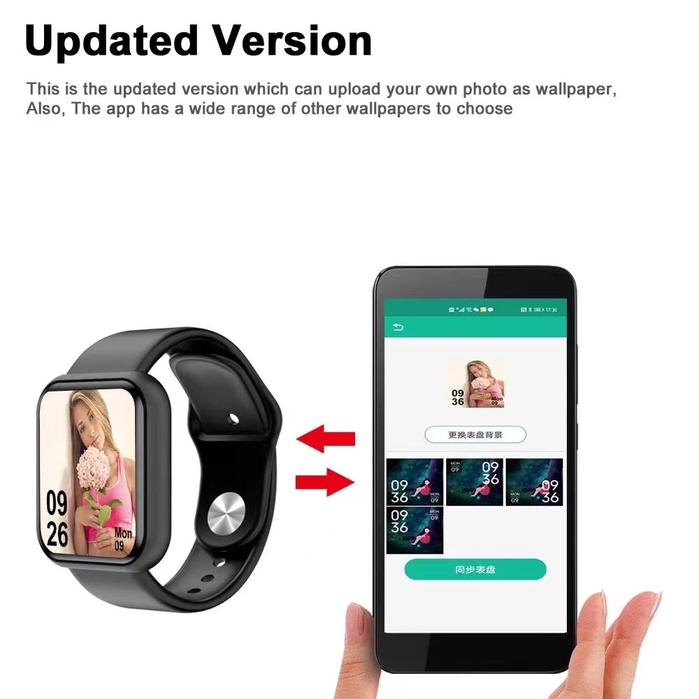 Y68 smartwatch bluetooth ip67 chống thấm nước theo dõi thể dục đồng hồ theo dõi nhịp tim thể thao dây đeo thông minh