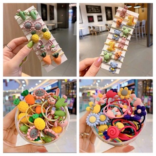 Set 10 dây buộc tóc dễ thương dành cho mẹ và bé