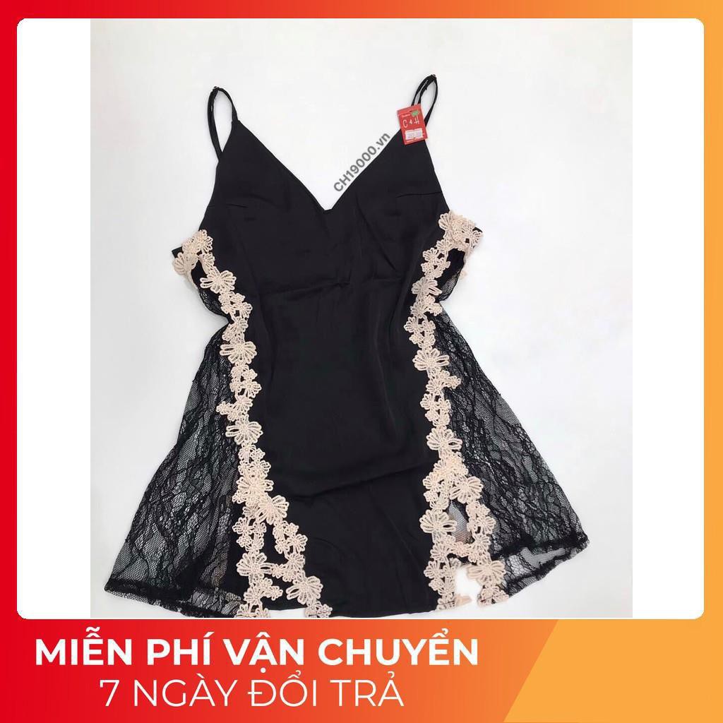 Đồ Ngủ Sexy, Váy Ngủ Sexy Nữ Hai Dây Xẻ Đùi Phối Ren Chữ Y Chất Satin Cao Cấp Dưới 65Kg | BigBuy360 - bigbuy360.vn