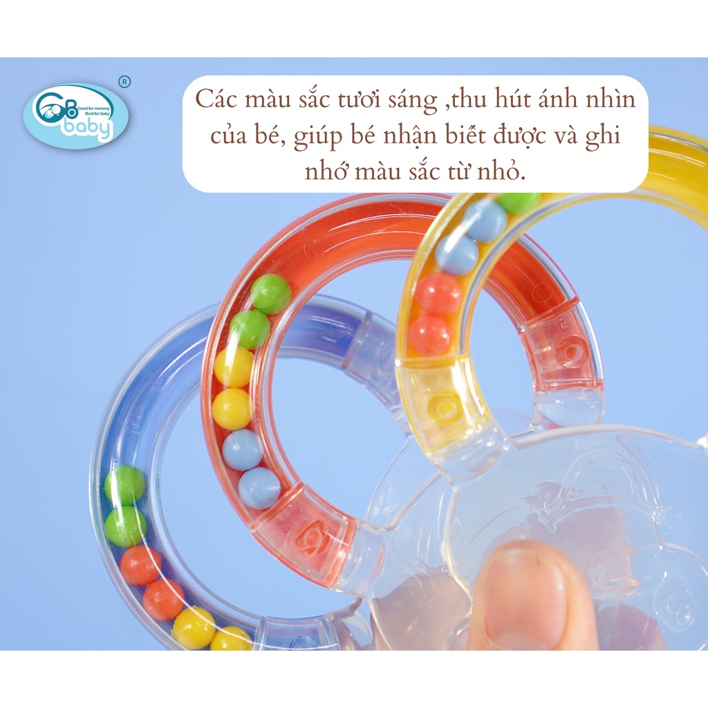 Gặm Nướu Cầm Tay Xúc Xắc Gbbaby Giúp Giảm Ngứa Nướu An Toàn Cho Bé - Mẫu Mới