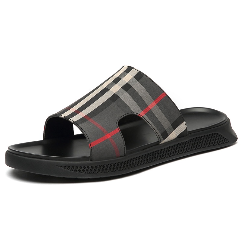 Dép quai ngang màu Burberry,dẫn đầu xu hướng thời trang ⭐️ Đế cao su chống trơn trượt