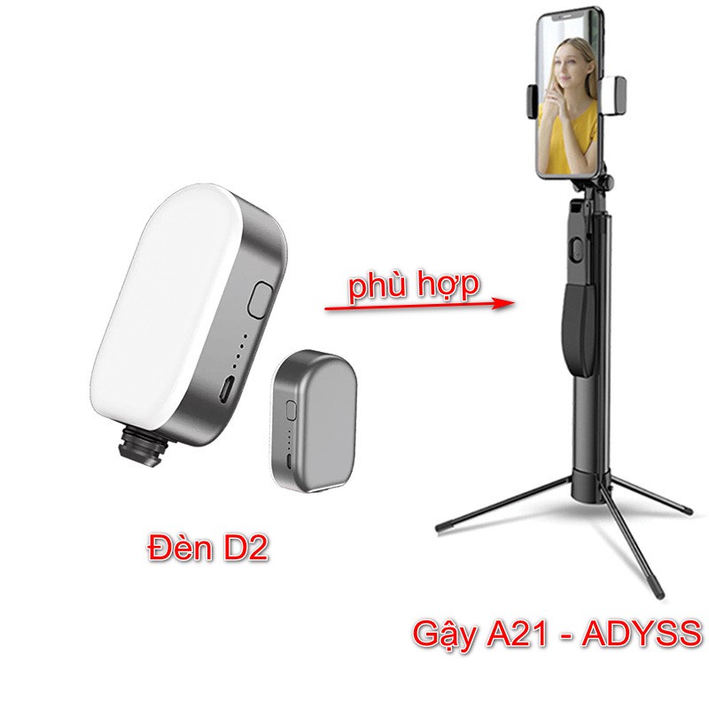 Gậy Chụp Ảnh CYKE ADYSS A66 có Tay Cầm Quay Video Xoay 360º Ổn Định Gimbal Chống Rung, Nâng Cấp Chân Tripod, Điều Khiển