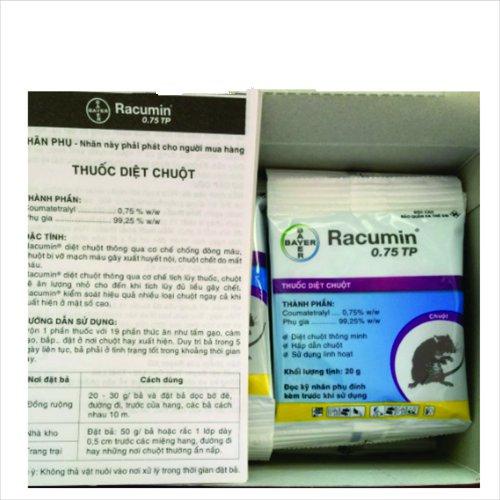 Thuốc Diệt Chuột Racumin - Dạng Bột - Trộn Với Thức Ăn Làm Mồi Bẫy Chuột