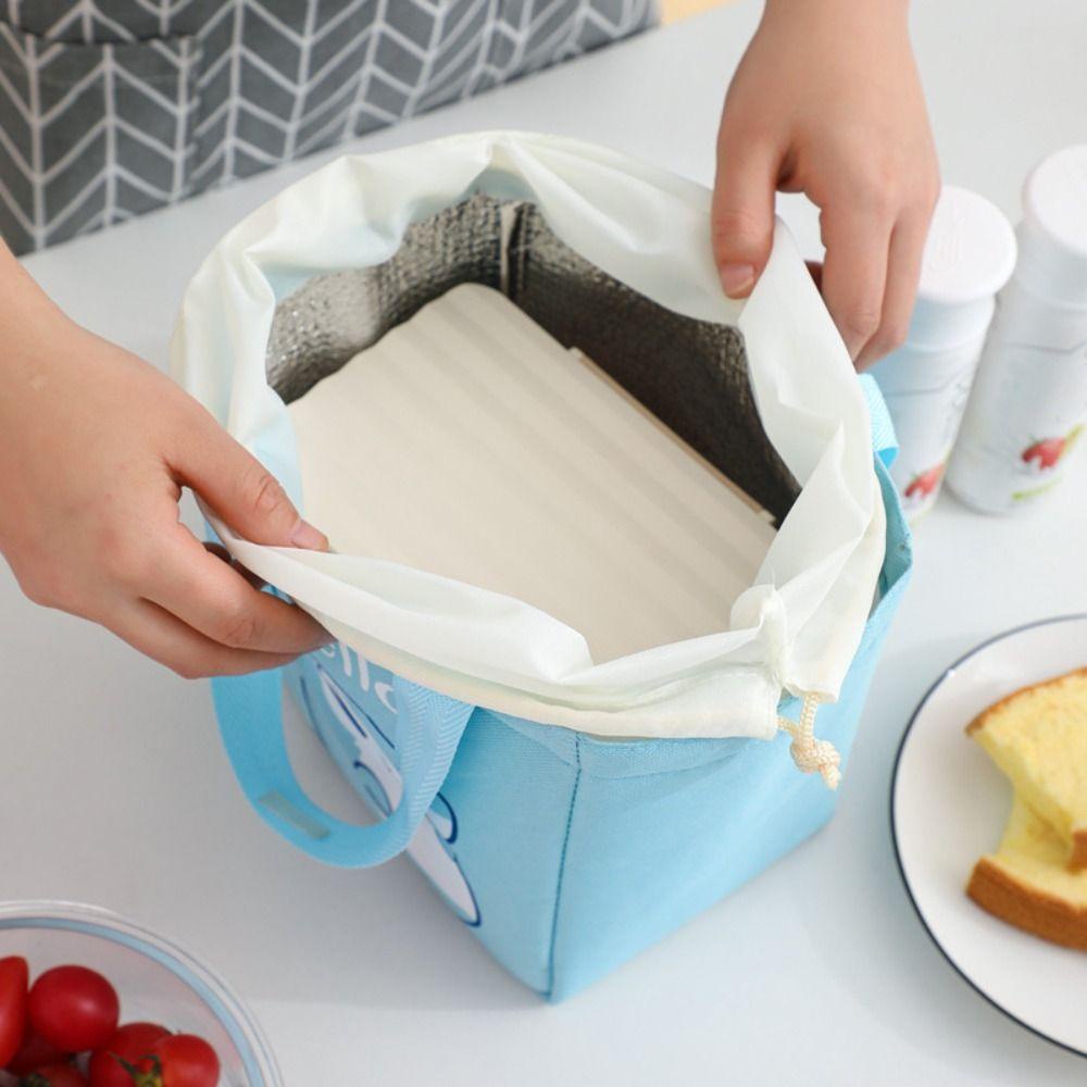 Túi Giữ Nhiệt Đựng Hộp Cơm Họa Tiết Hoạt Hình Dễ Thương