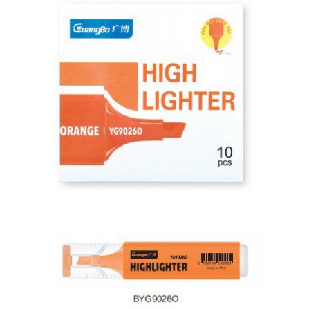 Bút nhớ dòng/highlight Guangbo YG9026 các màu hồng, cam, tím, xanh dương, xanh lá, vàng