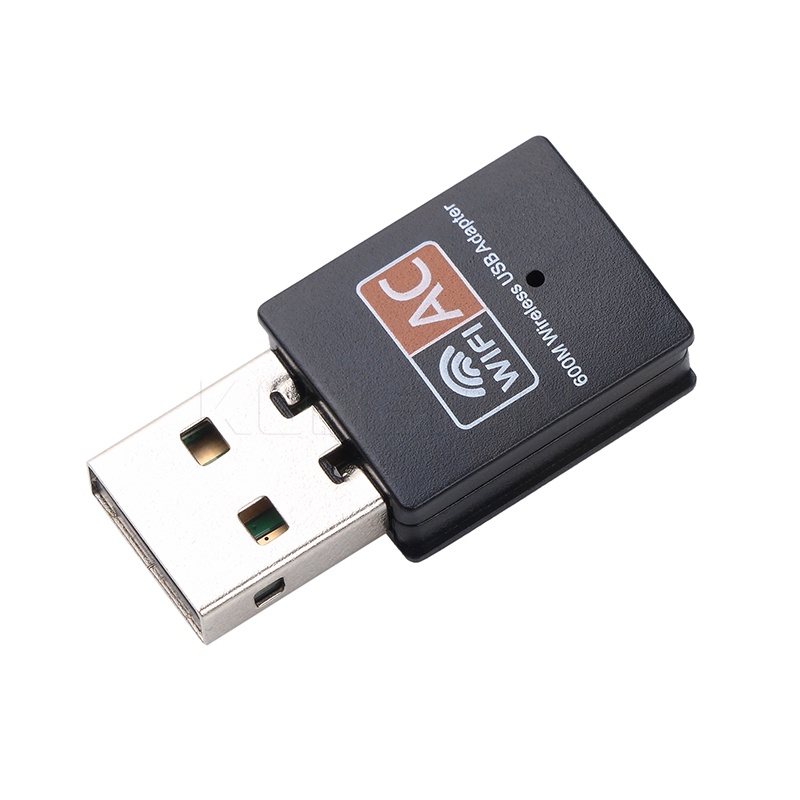 Đầu chuyển đổi thẻ mạng USB không dây 600mbps bằng tần kép 2.4/5GHz