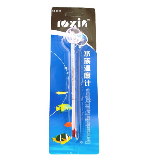 Nhiệt Kế Thủy Ngân RoXin Cho Hồ Cá Cảnh, Dụng Cụ Đo Nhiệt Độ hồ Cá, Vừa Trang Trí, Tinh Tế, Khoa Học