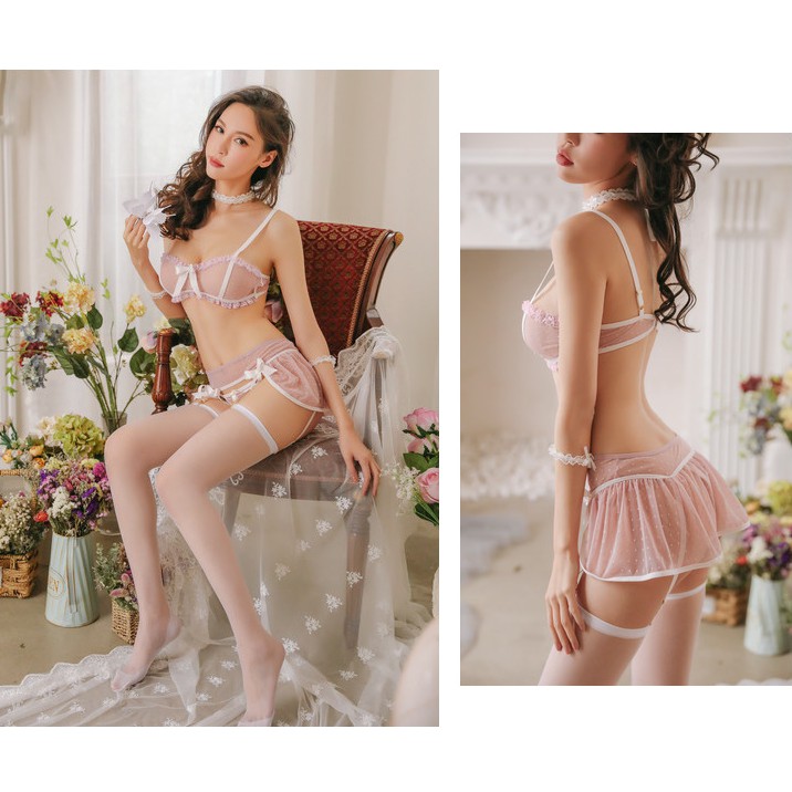 [LL 337] COSPLAY SEXY REN- SET ĐỒ LÓT REN GỢI CẢM XUYÊN THẤU - CÔ CHỦ NHỎ CHUYÊN SỈ | BigBuy360 - bigbuy360.vn