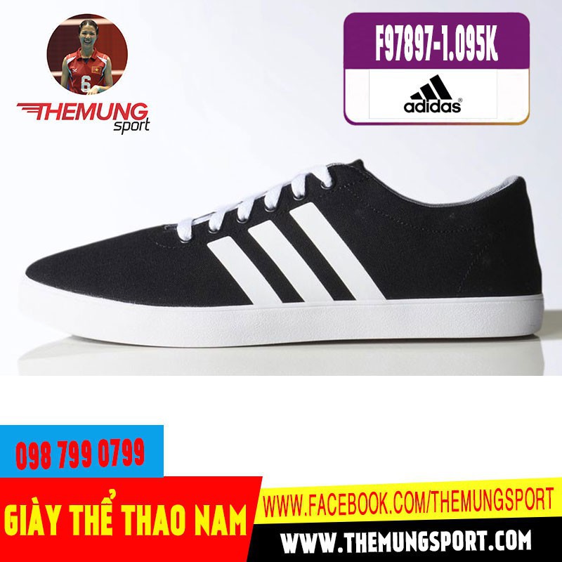 𝐗Ị𝐍 𝐍𝐇Ấ𝐓 Giày adidas Neo Nam Chính Hãng Easy Vulc VS F97897 (Đen)