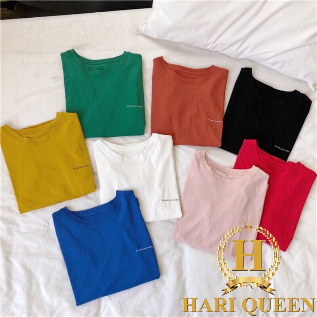 Áo thun tay lỡ form rộng All work HARI0319