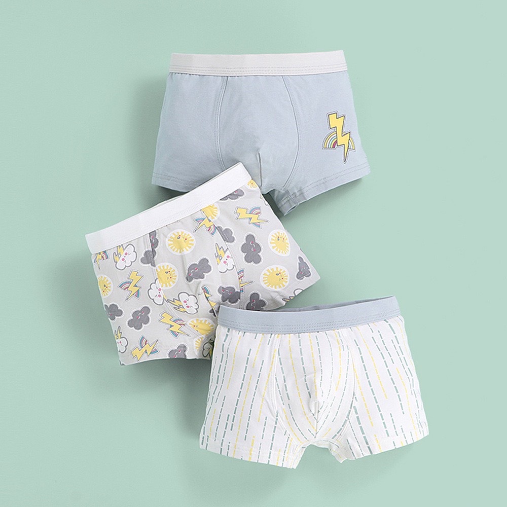 Bảng màu 1 - Set 3 sịp đùi cạp to nhiều mẫu bé trai size 100 - 170