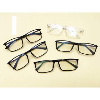 Kính dẻo vuông đen cận 1 độ tròng BLUECUT