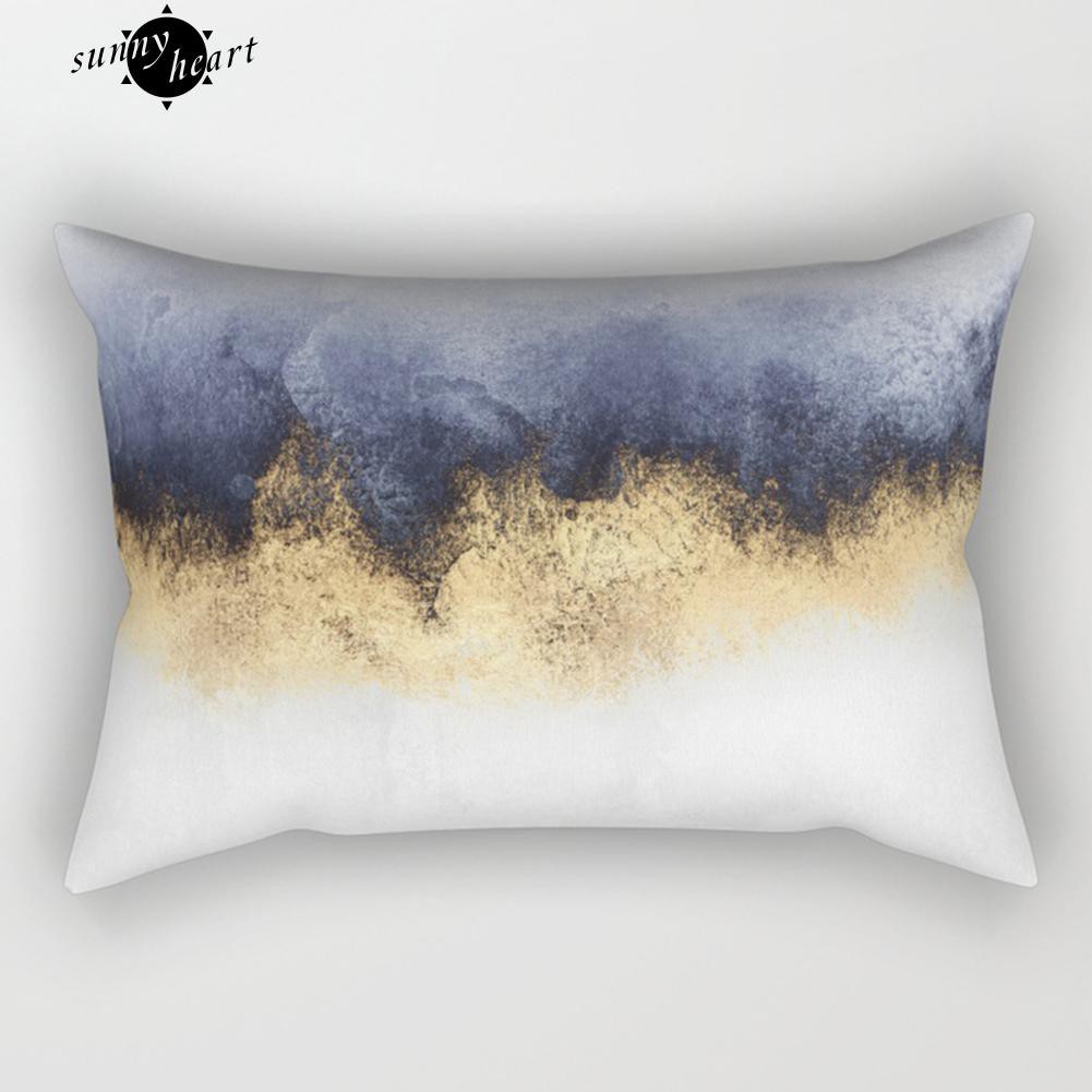 Bao Gối In Mẫu Hình Thoi Dùng Cho Phòng Ngủ Ghế Sofa