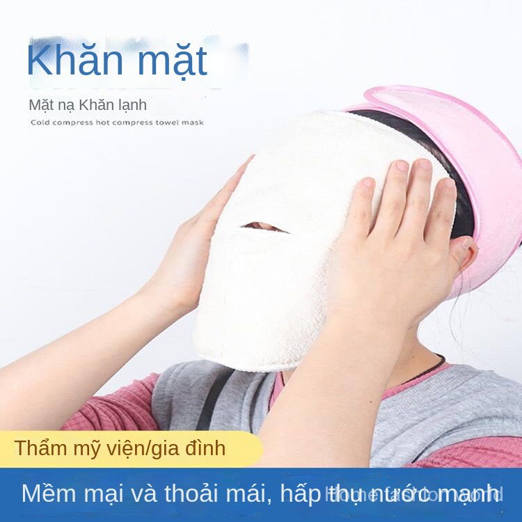 Khăn mặt xông hơi hỗ trợ dưỡng ẩm và cấp nước cho gương mặt