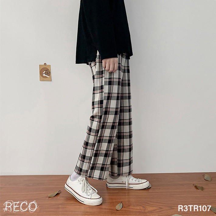 Quần vải nam Hàn Quốc cao cấp dáng rộng Trousers Loose R3TR107 Unisex