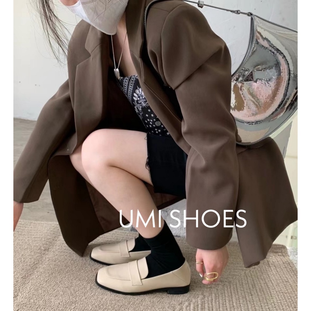 [NOWSHIP-SẴN] Giày Lolita Nữ da mềm phong cách retro vintage hàn quốc mũi vuông đơn giản xinh đẹp hot mới thời trang