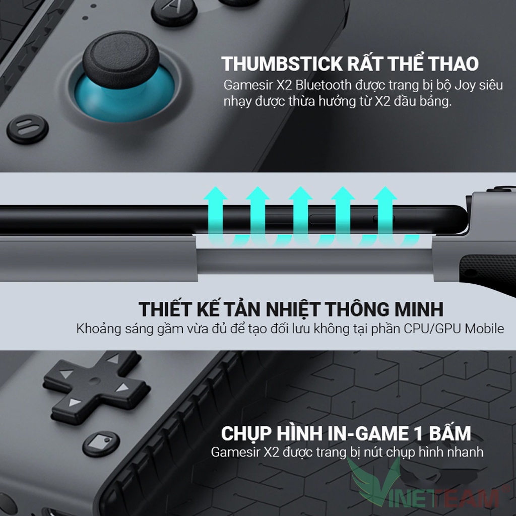 Tay cầm chơi game Gamesir X2 Bluetooth - Hỗ trợ đa nền tảng Android/IOS đạt MFI -4614