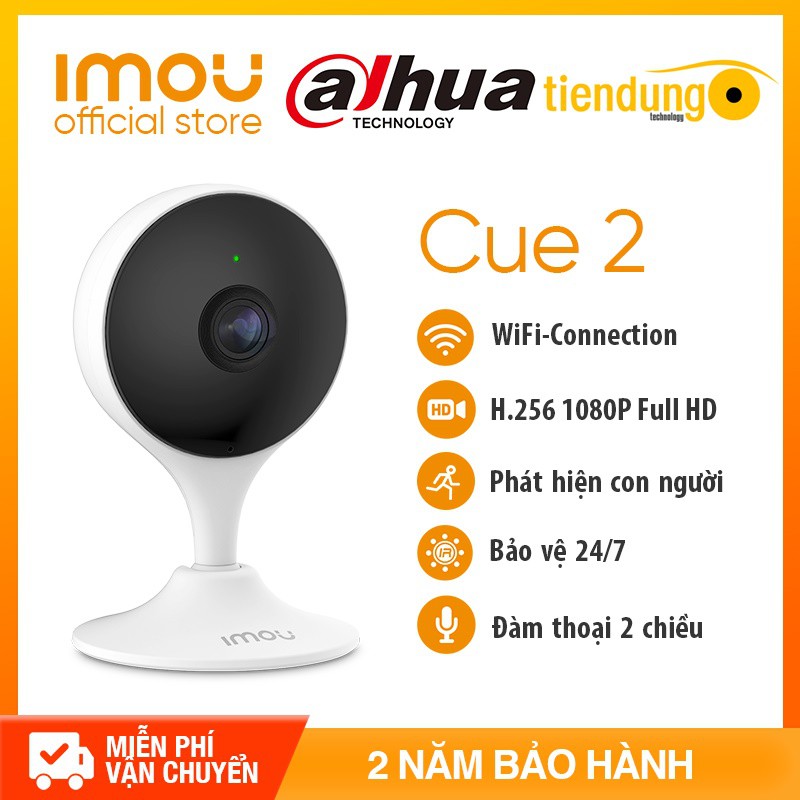 Camera IP Wifi 2MP IMOU - C22EP Cue 2 1080P Full HD Còi Hú Báo Động
