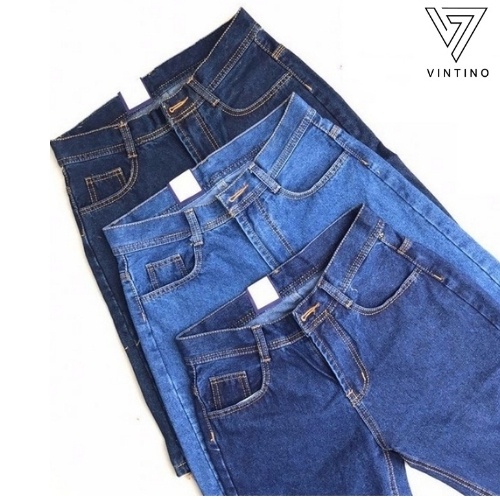 Quần short jean nam ống suông form rộng rãi thoải mái vận động 3 màu cơ bản, quần bò lửng ống rộng Vintino