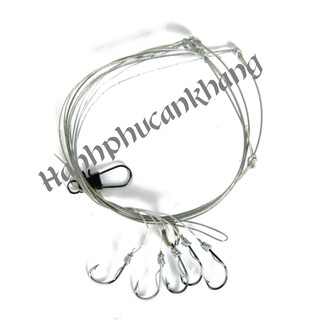 Thẻo Câu Cá Dây Thép 5 Lưỡi