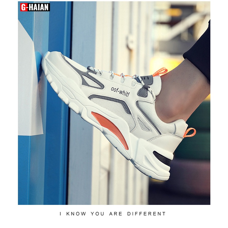 Giày Sneaker Nam, Giày Nam Cao Cấp  Phong Cách HQ HOT TREND G - 266