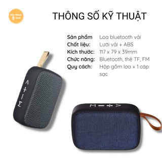 ✈️ [Freeship] Loa Bluetooth Không Dây Bọc Lưới Vải Thời Trang