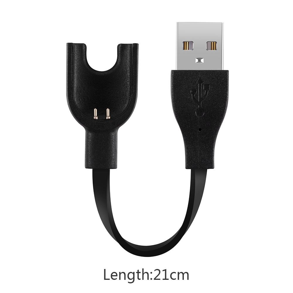 [COD]DS♦2 dây đeo cổ tay thông minh Dây cáp sạc TPE USB 21cm cho Xiaomi Mi Band 3