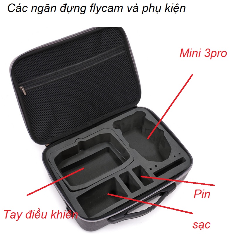 Túi đựng Mavic mini 3 3pro  túi chống nước, chống va đập và có dây đeo - phụ kiện flycam
