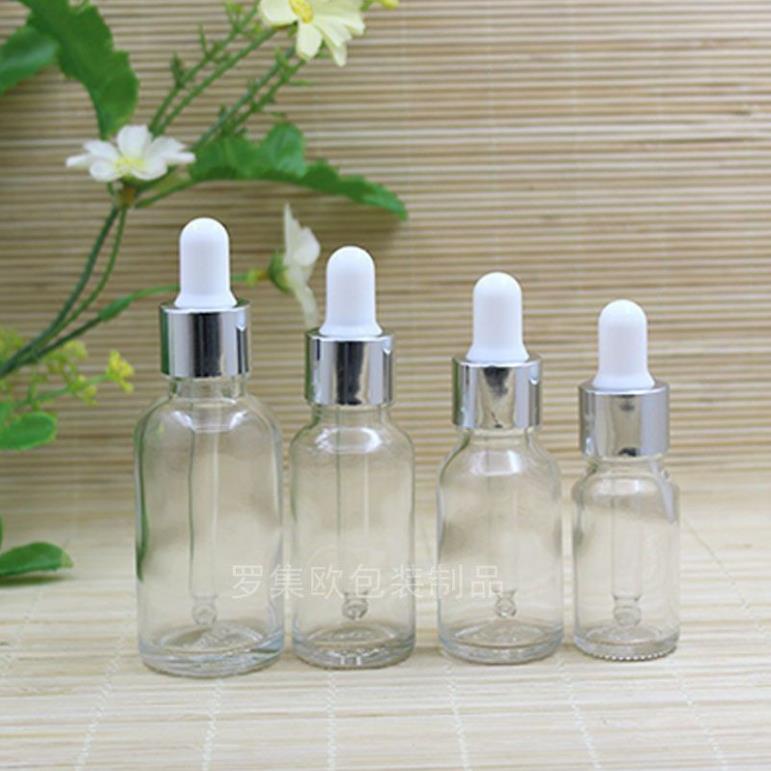 Lọ Chiết Serum ❤ Lọ đựng tinh dầu 15ml,20ml Dày bóp giọt Khoen Bạc , lọ chiết serum , phụ kiện du lịch