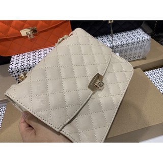 Túi ô trám da hạt mẫu mới sz 24cm ( ib shop chọn màu)