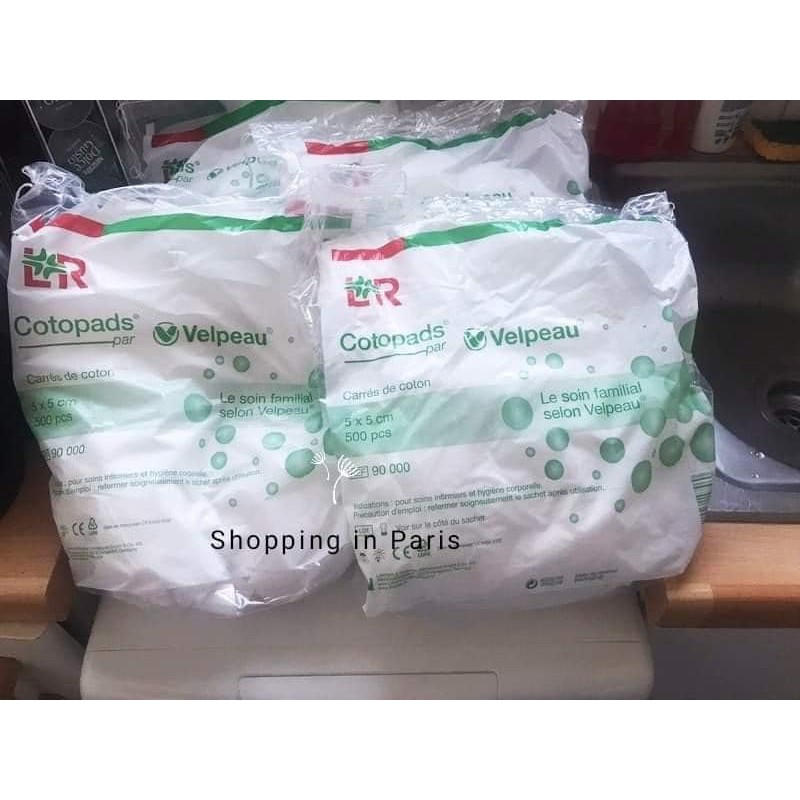 Bông tẩy trang Cotton Velpeau (Pháp) không hóa chất 500 miếng