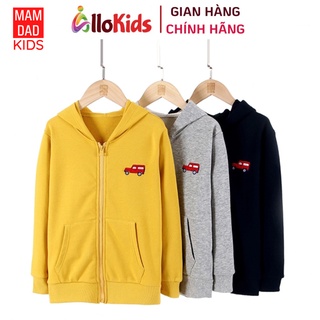 11-45kg Áo Khoác Nỉ họa tiết Ô tô Hãng MDK cho bé trai