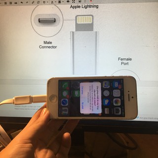 Adapter chuyển từ chân sạc Type C sang iPhone, iPad