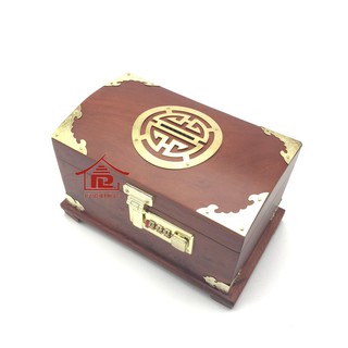 Hộp đựng trang sức, con dấu gỗ hương mặt cong