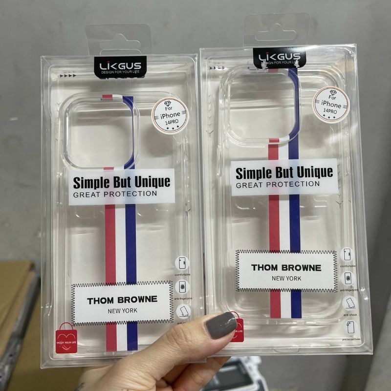 Ốp lưng Likgus Thom Browne cho IPhone 14 Promax , 14 Pro , 14